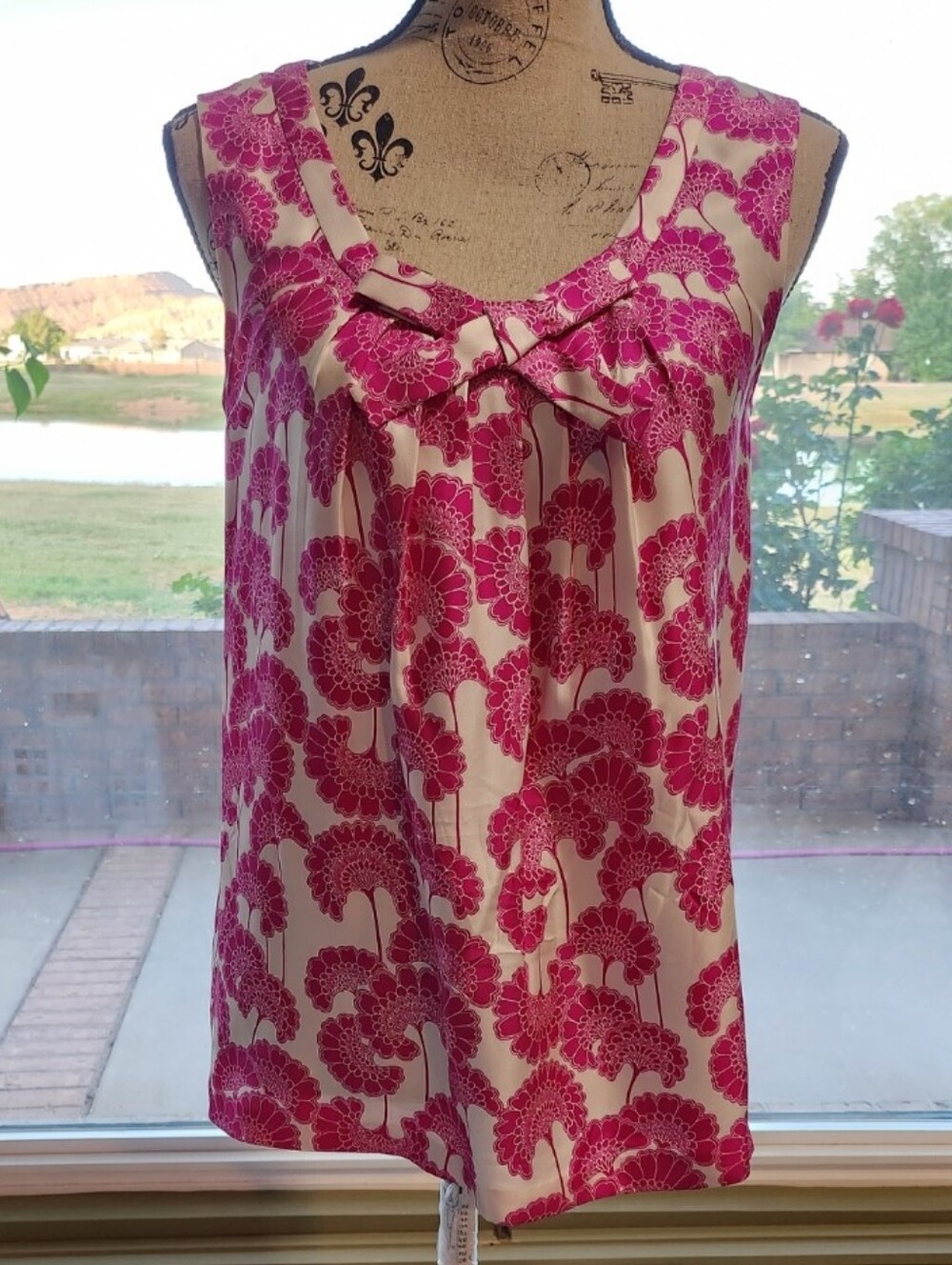 Kate Spade x Florence Broadhurst SILK Sleeveless Top Size 0